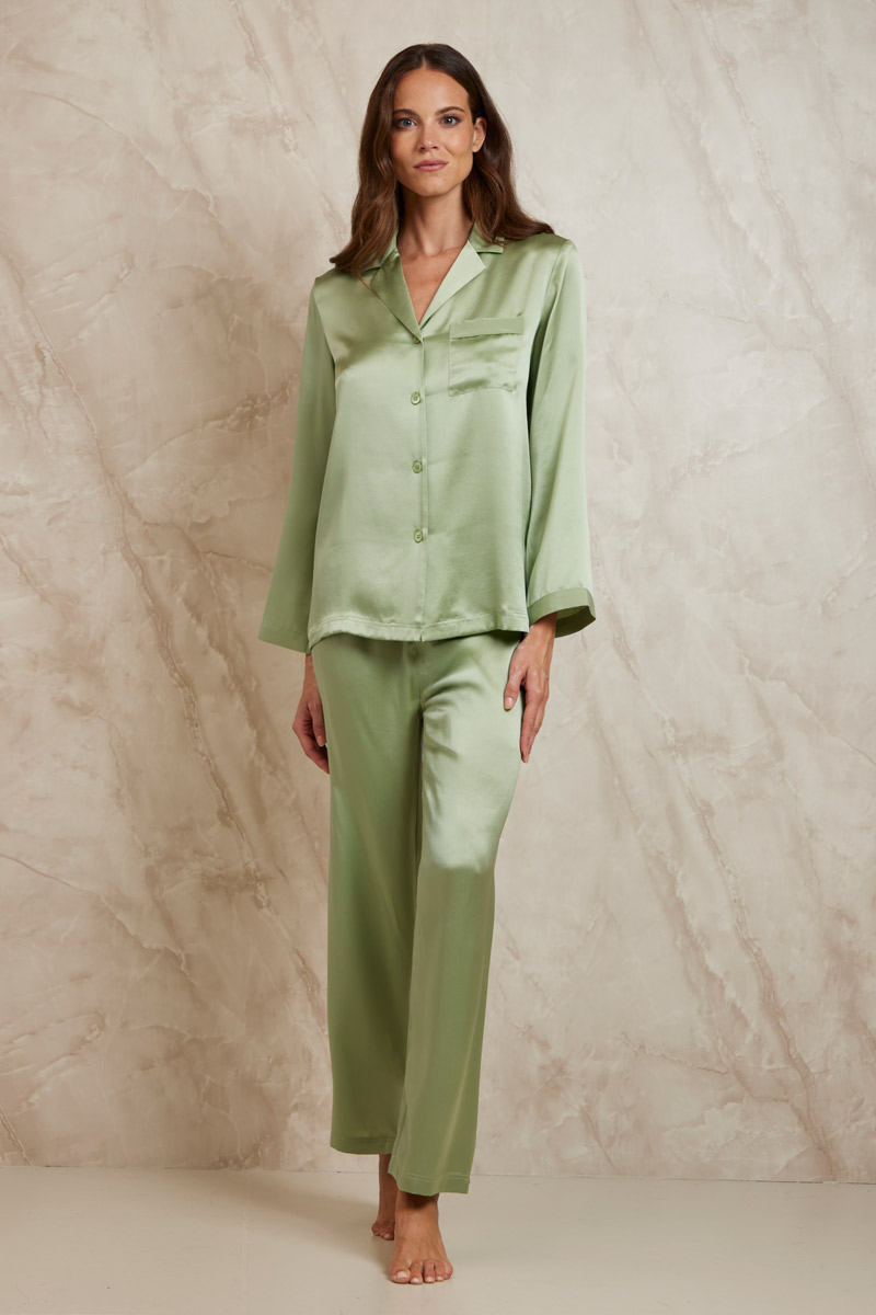 PIGIAMA LUNGO IN SETA