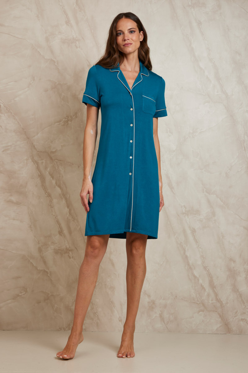 CAMICIA DA NOTTE CORTA IN JERSEY