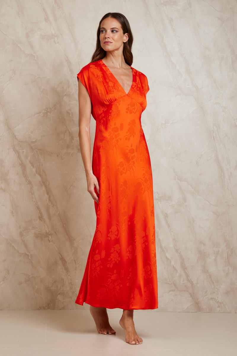 ABITO LUNGO IN JACQUARD