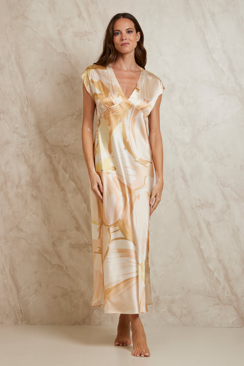 ABITO LUNGO STAMPATO