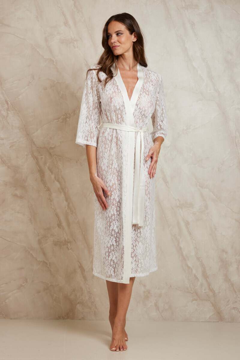 VESTAGLIA LUNGA IN PIZZO