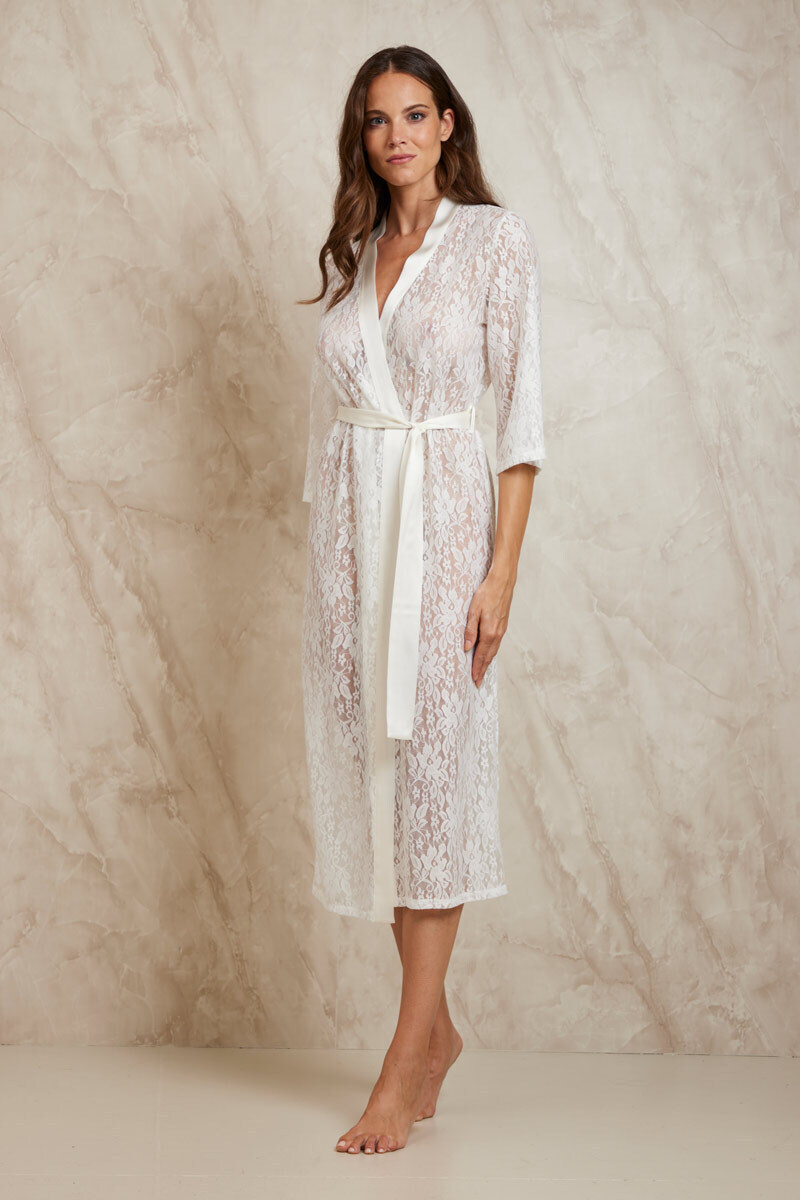 VESTAGLIA LUNGA IN PIZZO