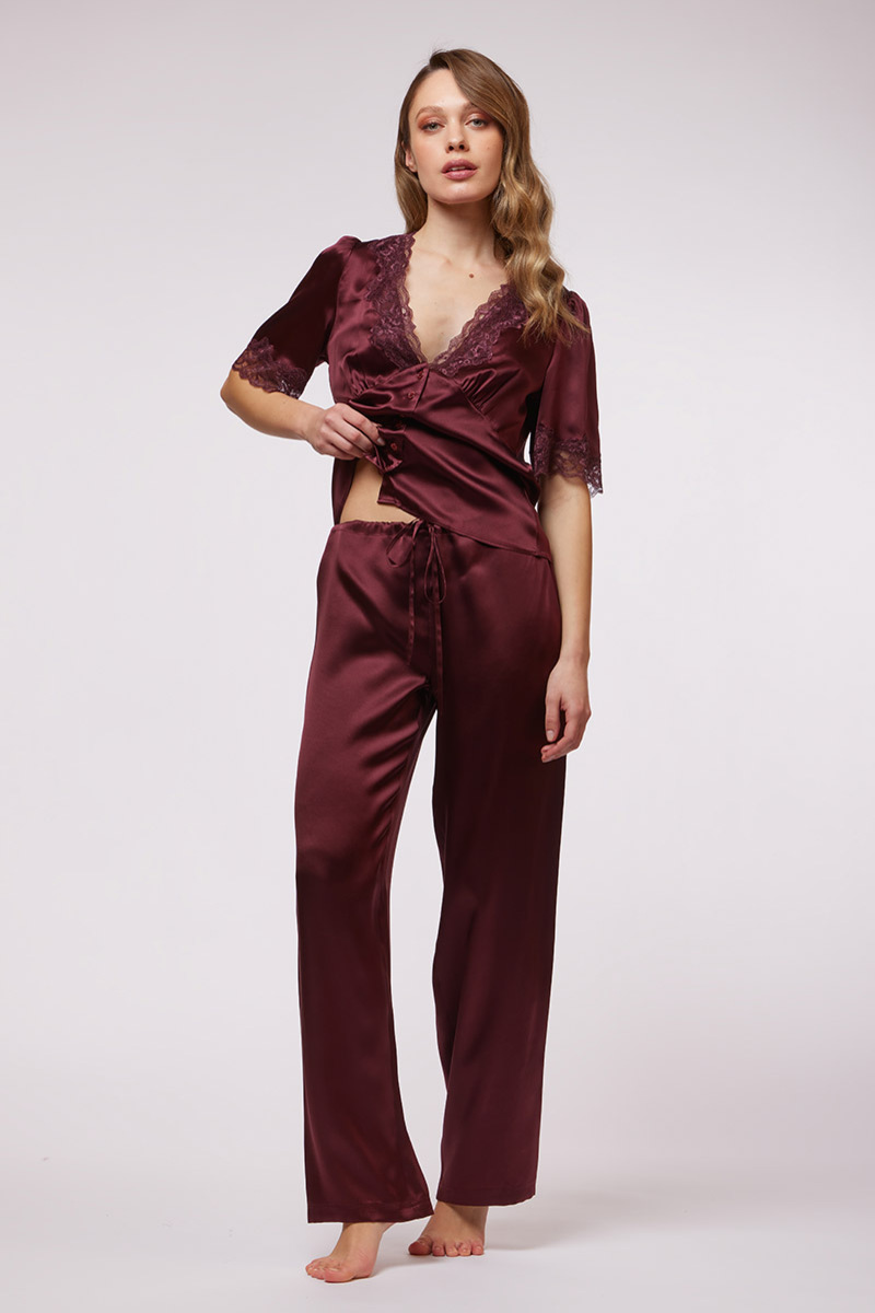 PANTALONE LUNGO IN SETA