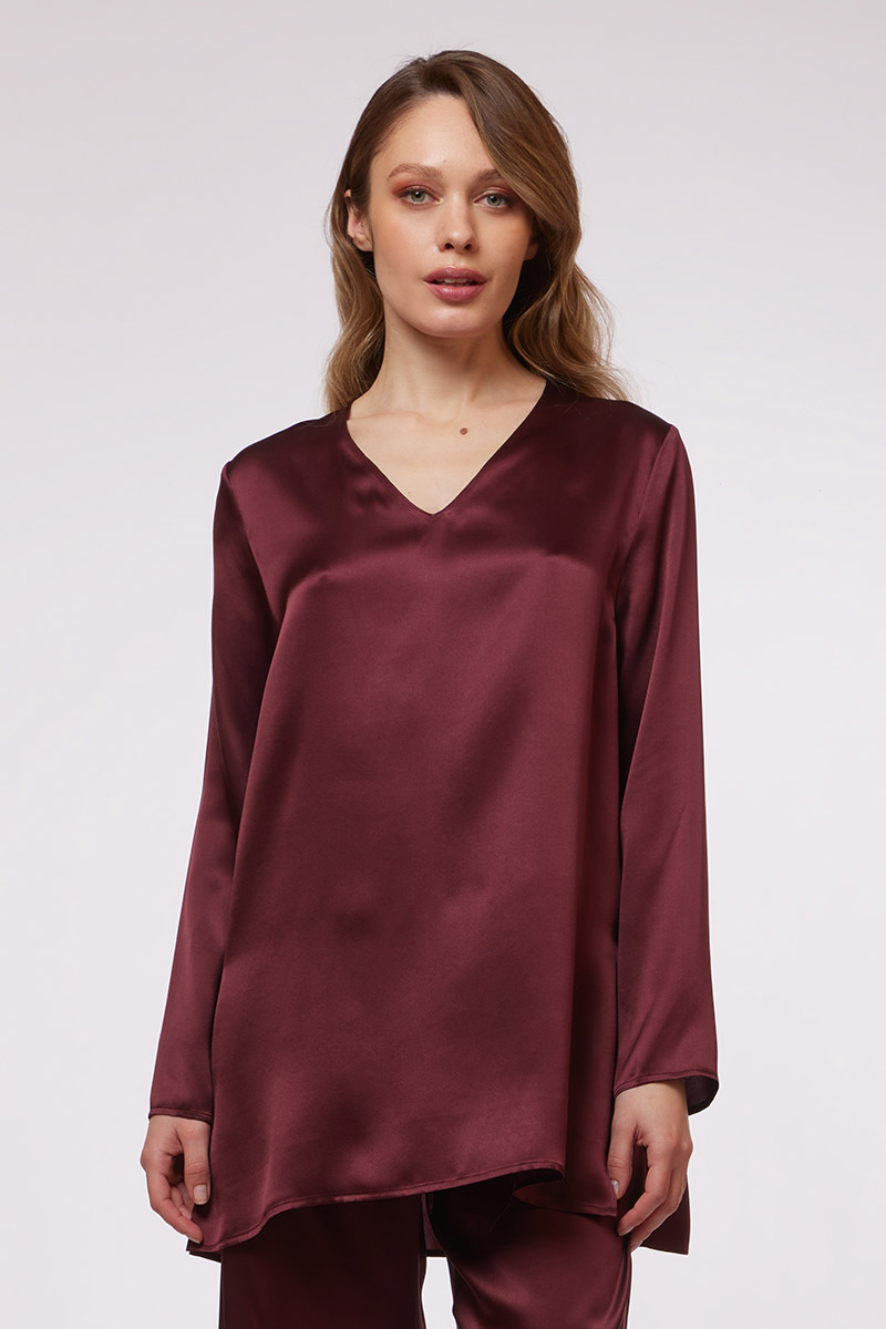 BLUSA IN SETA