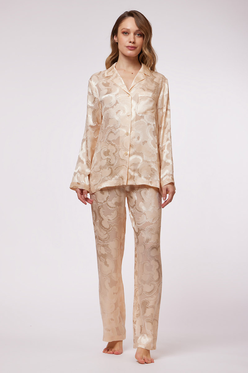 PIGIAMA LUNGO IN JACQUARD