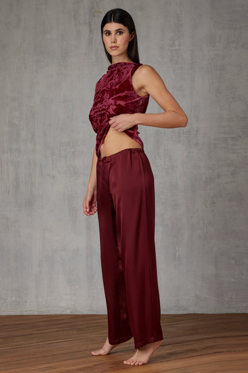 PANTALONE LUNGO IN SETA