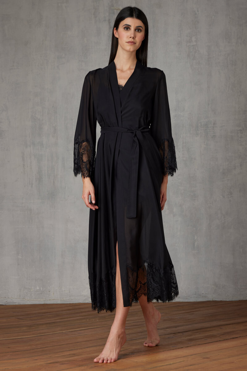 KIMONO LUNGO IN CHIFFON