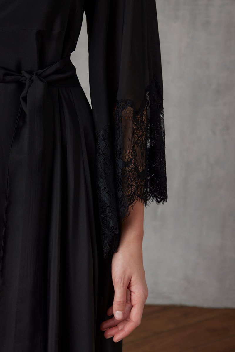 KIMONO LUNGO IN CHIFFON