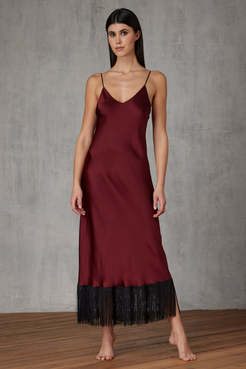 SLIP DRESS LUNGO IN SETA