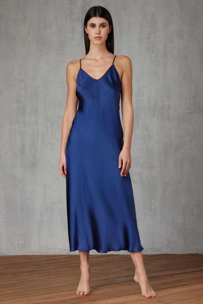 SLIP DRESS LUNGO IN SETA