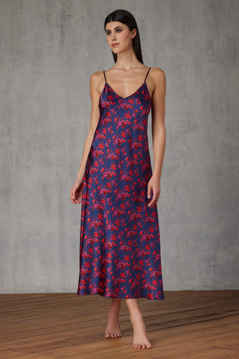 SLIP DRESS STAMPATO